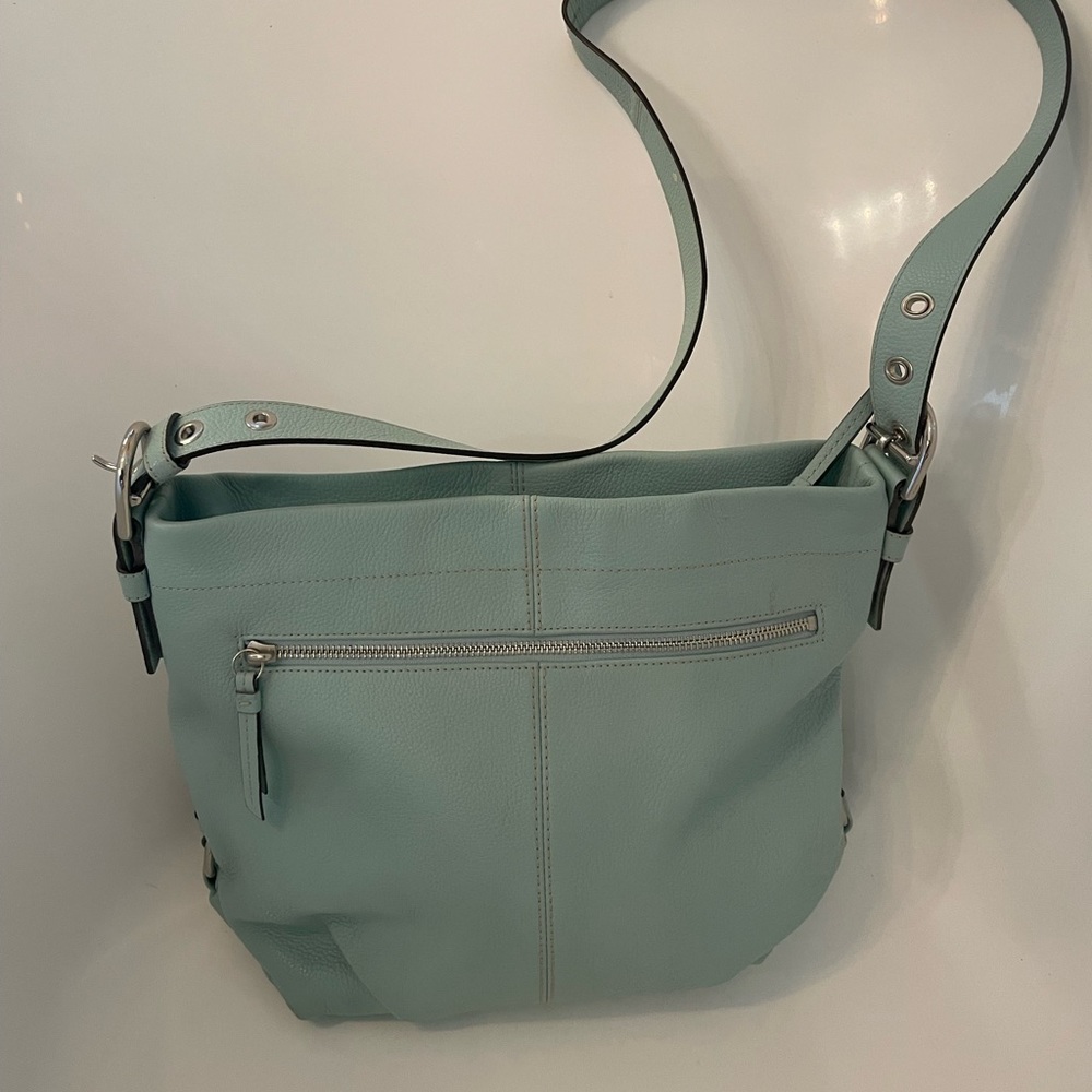 Coach sea green bag, style #15064
